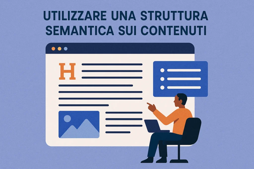 immagine raffigurante un esperto davanti ad una struttura HTML